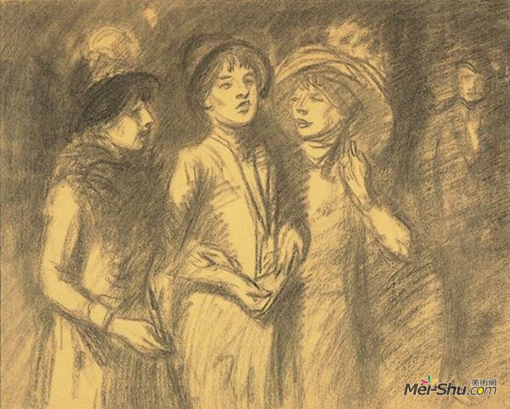 索菲尔·史坦林(Theophile Steinlen)高清作品《中脉》
