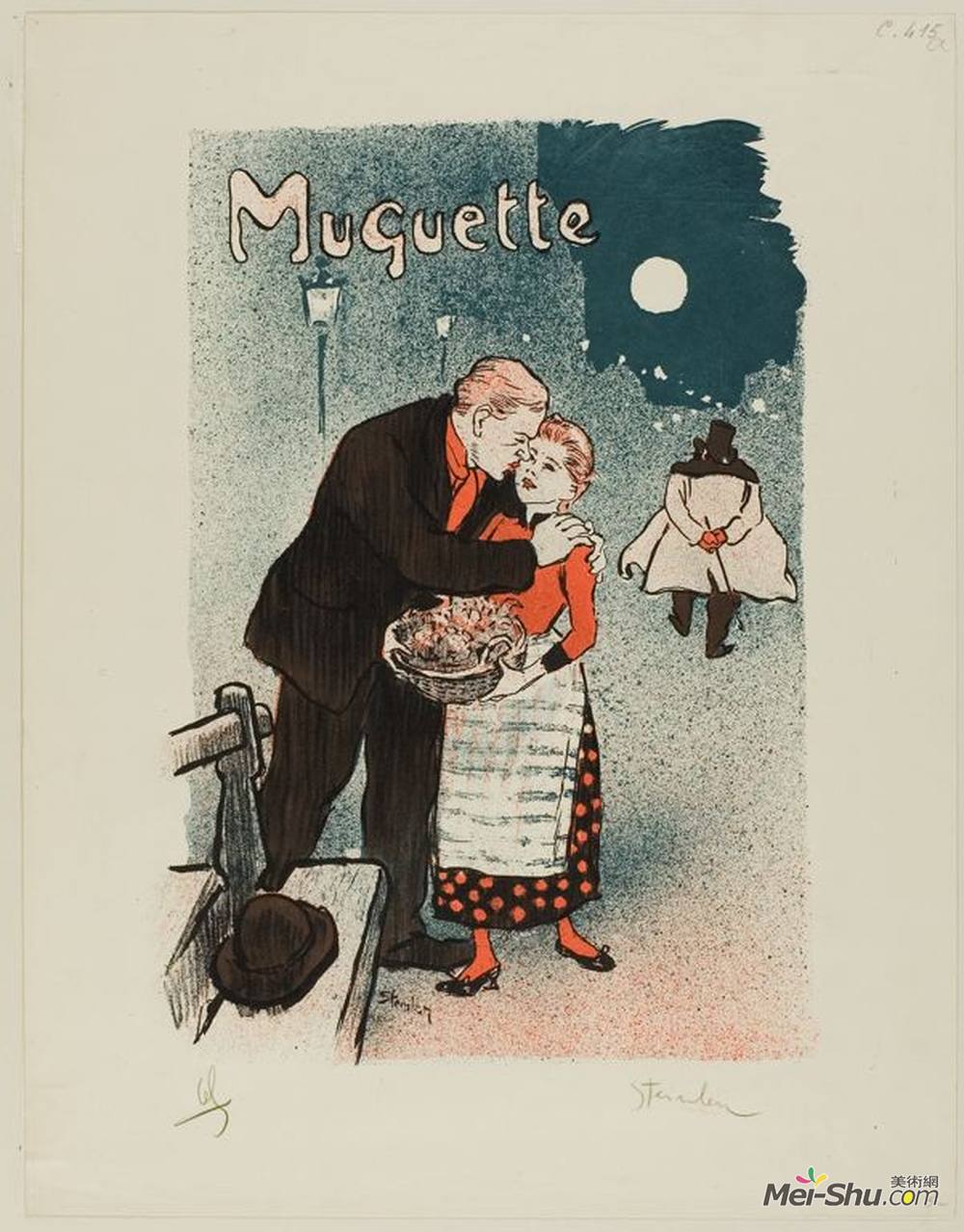 索菲尔·史坦林(Theophile Steinlen)高清作品《穆吉特》