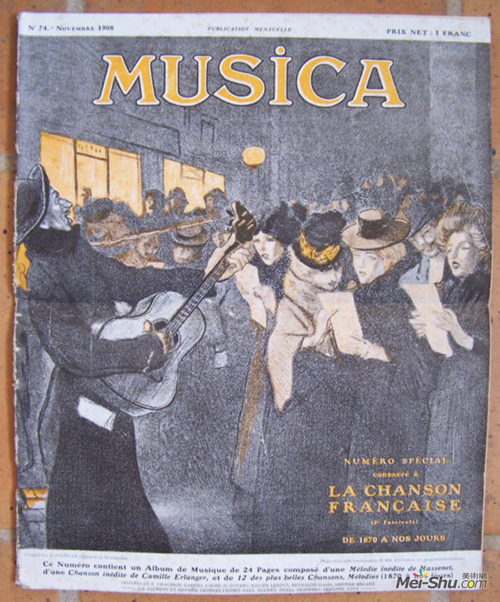 索菲尔·史坦林(Theophile Steinlen)高清作品《穆西卡》