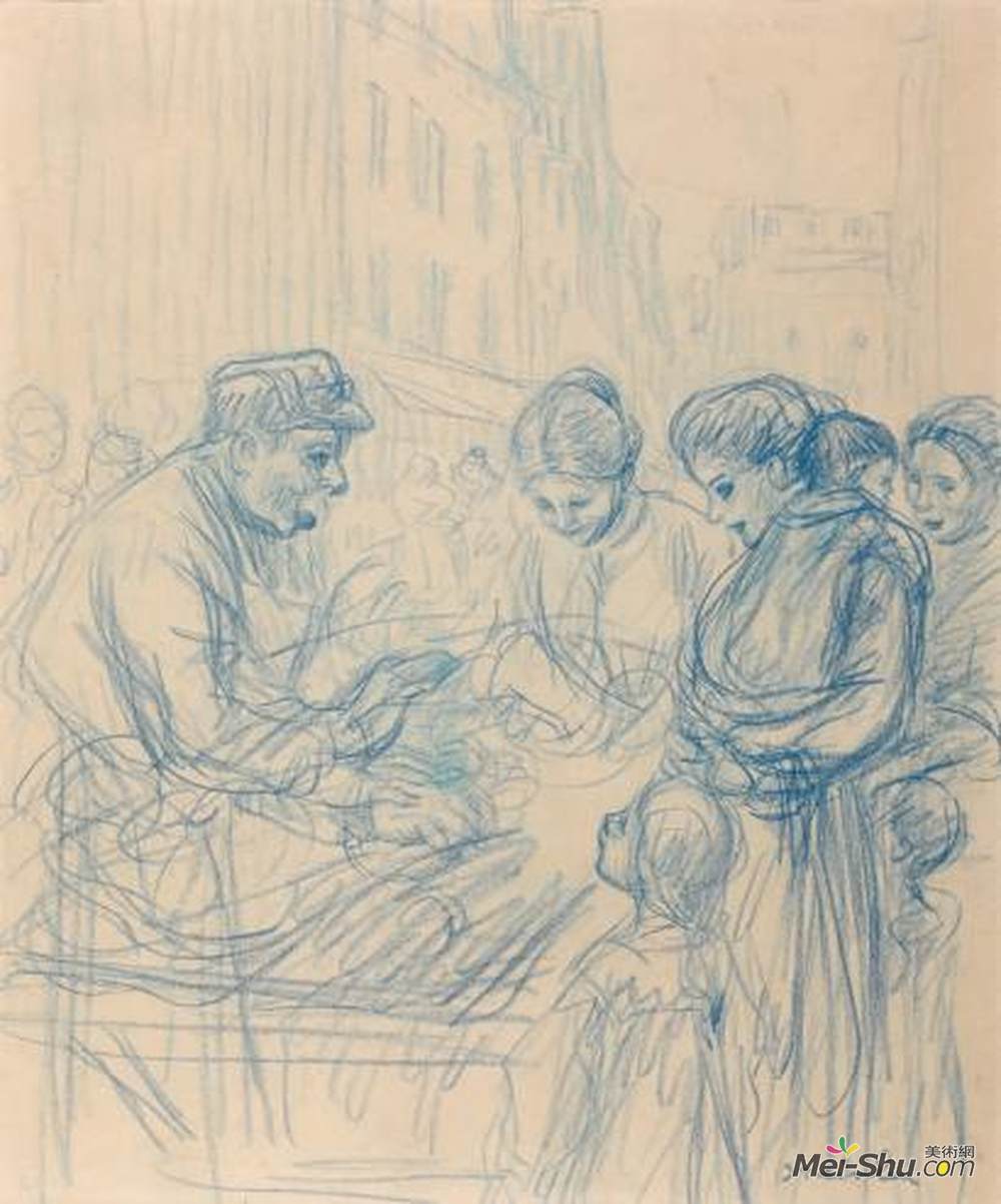 索菲尔·史坦林(Theophile Steinlen)高清作品《风琴手》