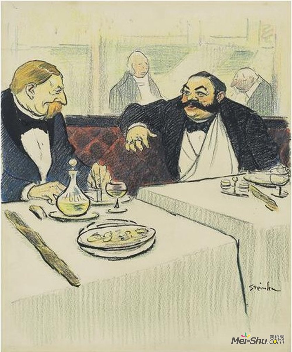 索菲尔·史坦林(Theophile Steinlen)高清作品《慈善事业》