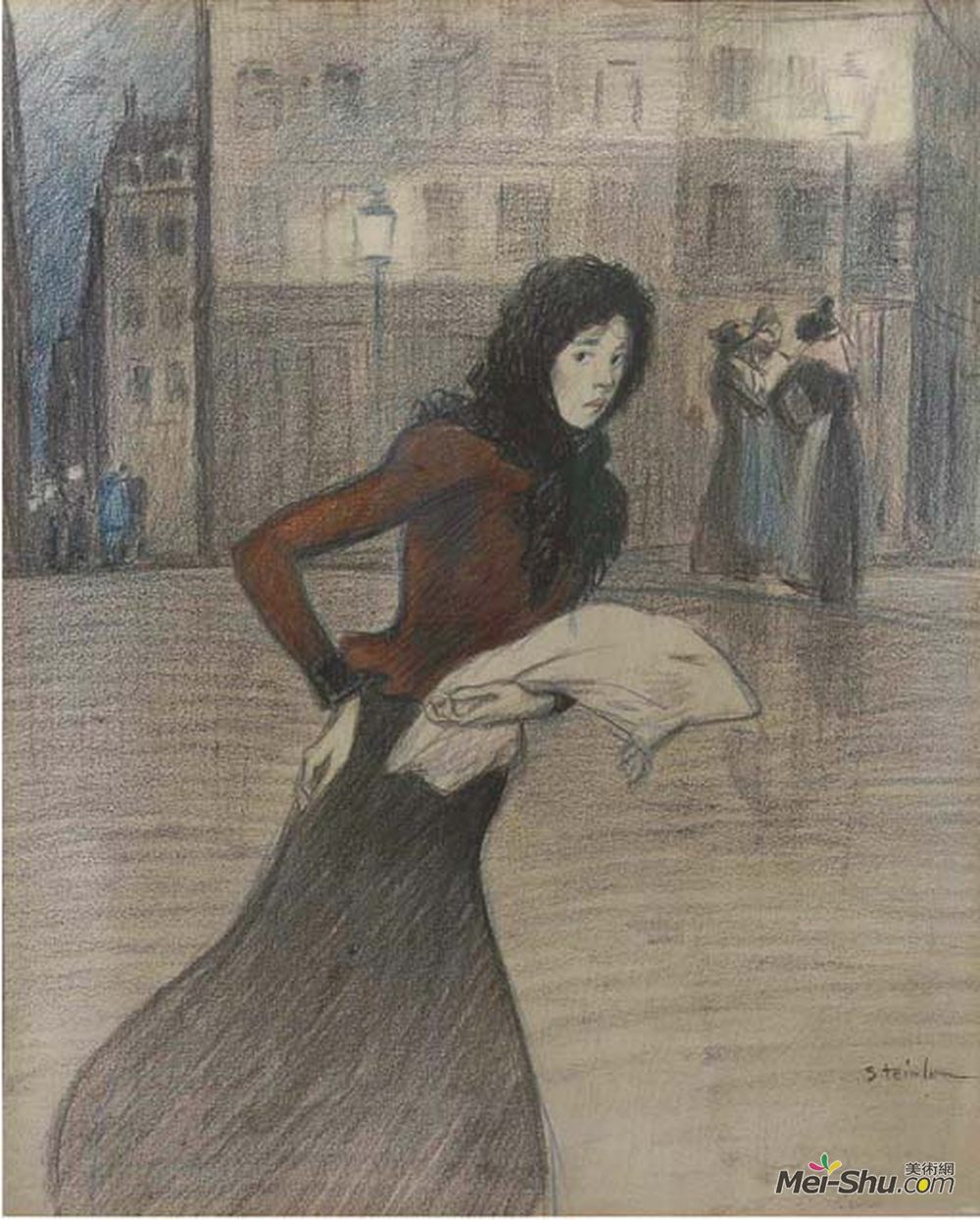 索菲尔·史坦林(Theophile Steinlen)高清作品《骶骨骨折》
