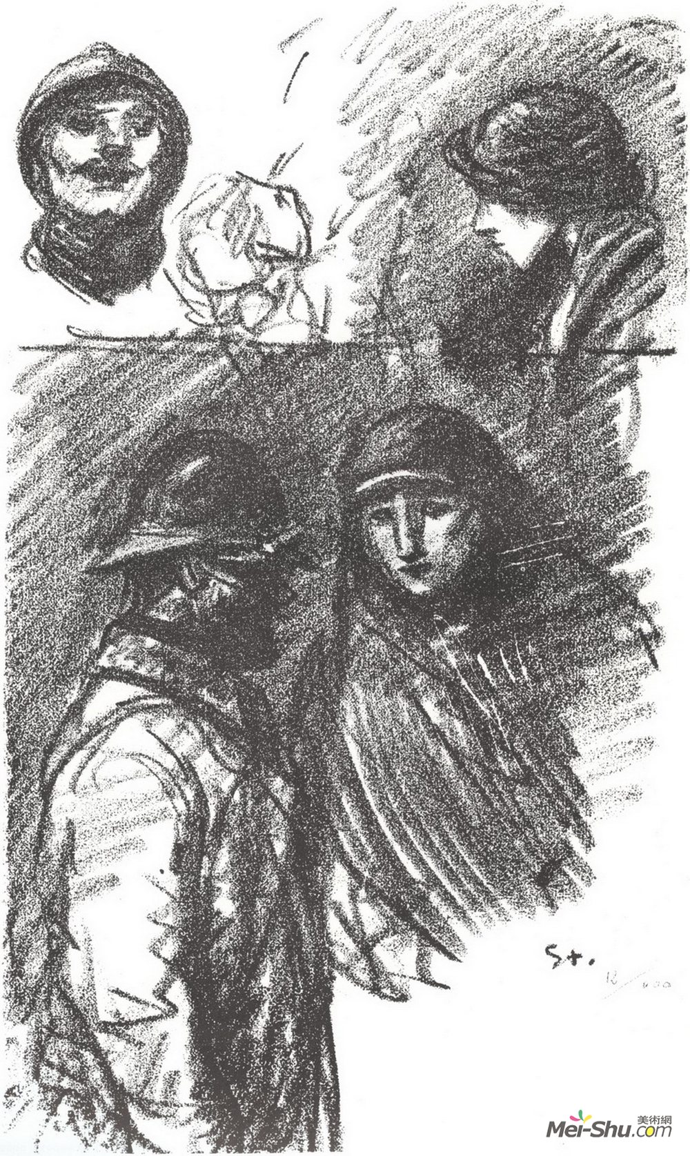 索菲尔·史坦林(Theophile Steinlen)高清作品《索尔达特医院》