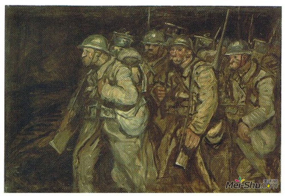 索菲尔·史坦林(Theophile Steinlen)高清作品《士兵》