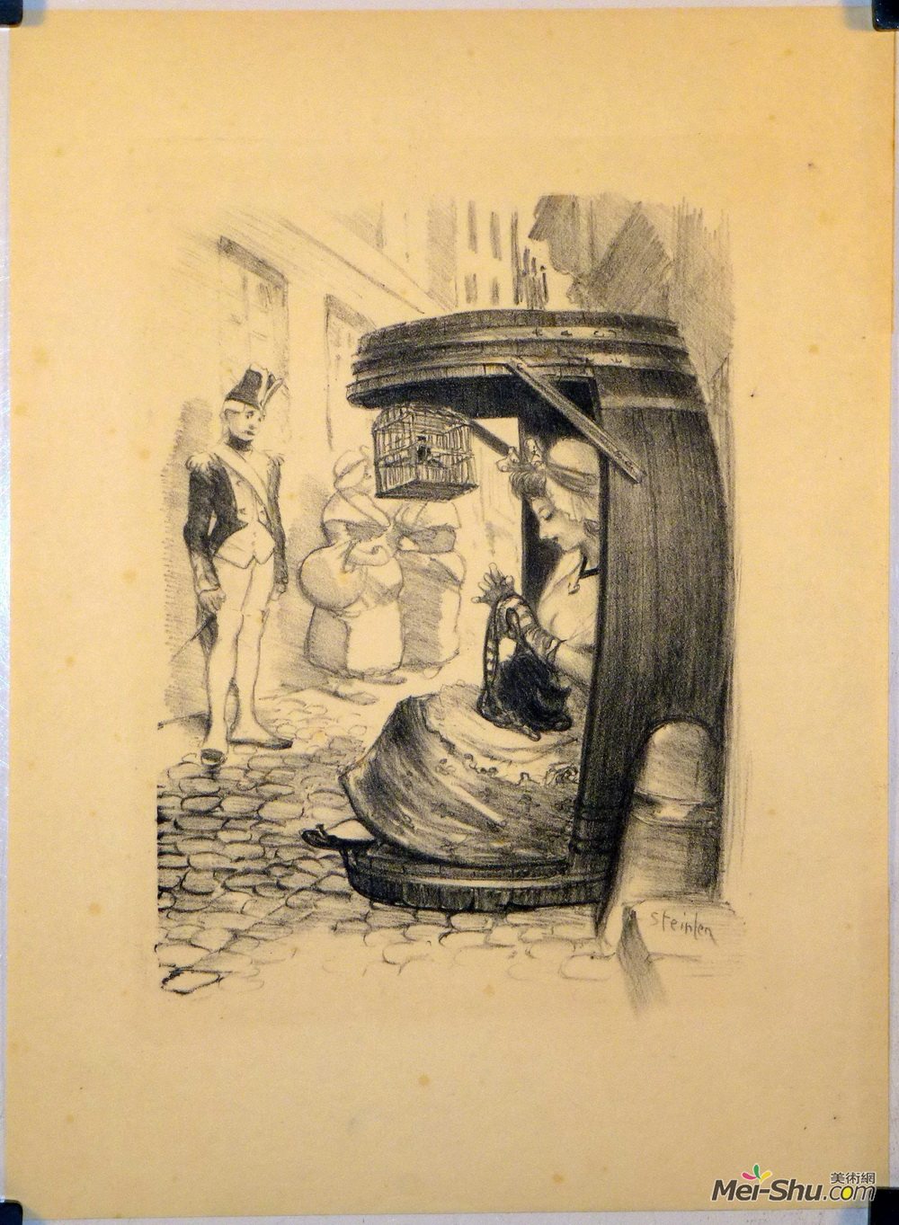 索菲尔·史坦林(Theophile Steinlen)高清作品《你很近的蜡烛》