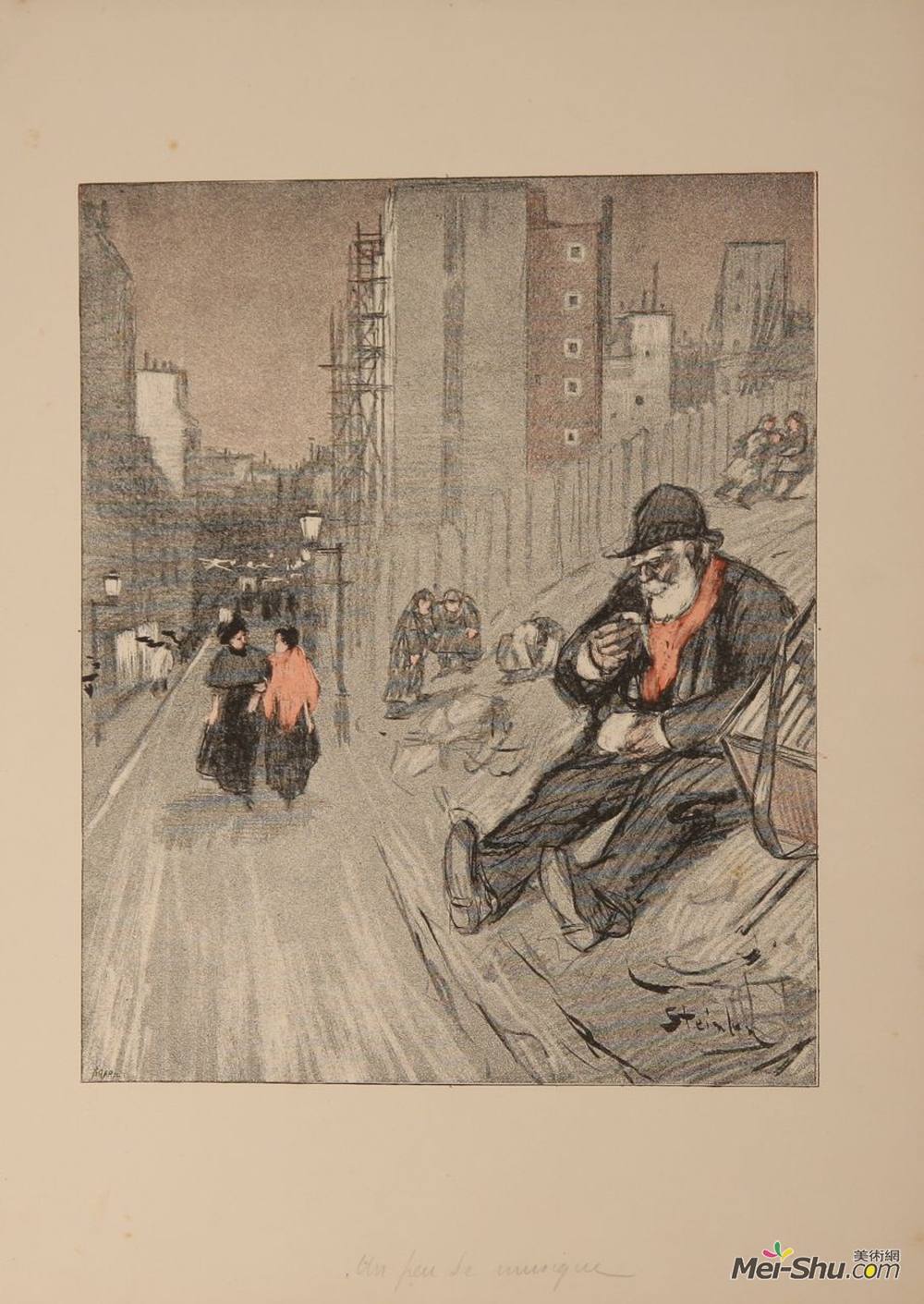 索菲尔·史坦林(Theophile Steinlen)高清作品《联合国主席穆西克》