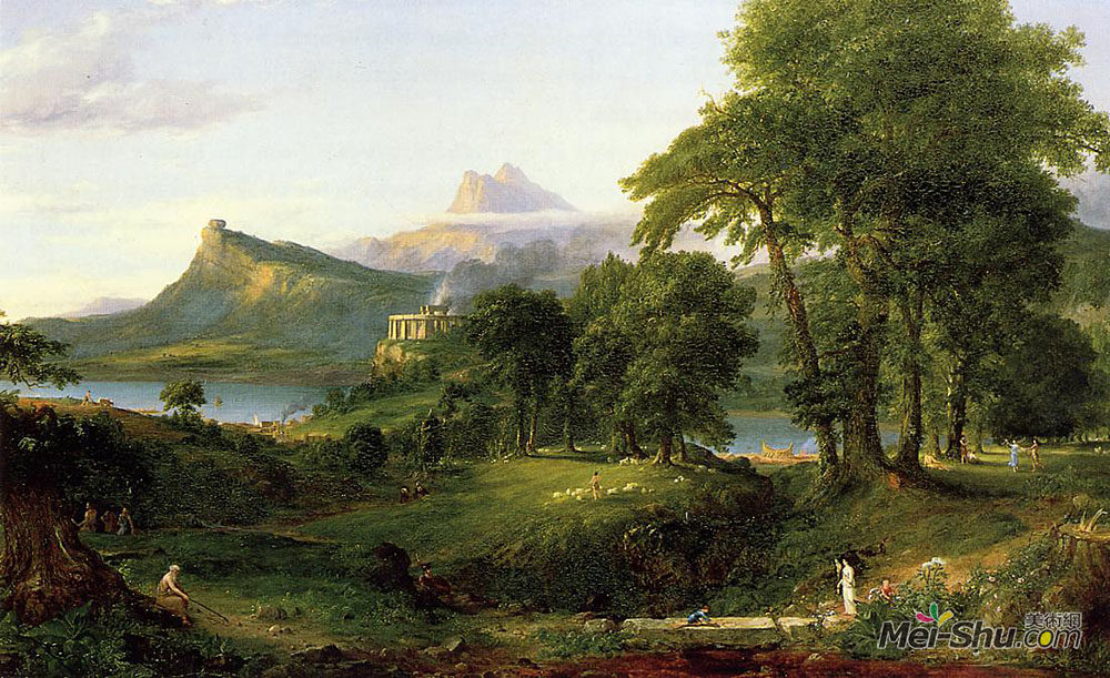 托马斯·科尔(Thomas Cole)高清作品《阿卡迪亚牧区》
