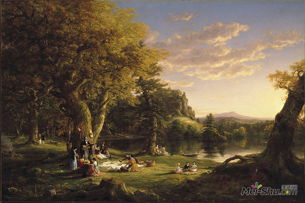 托马斯·科尔(Thomas Cole)高清作品《The Pic-Nic》