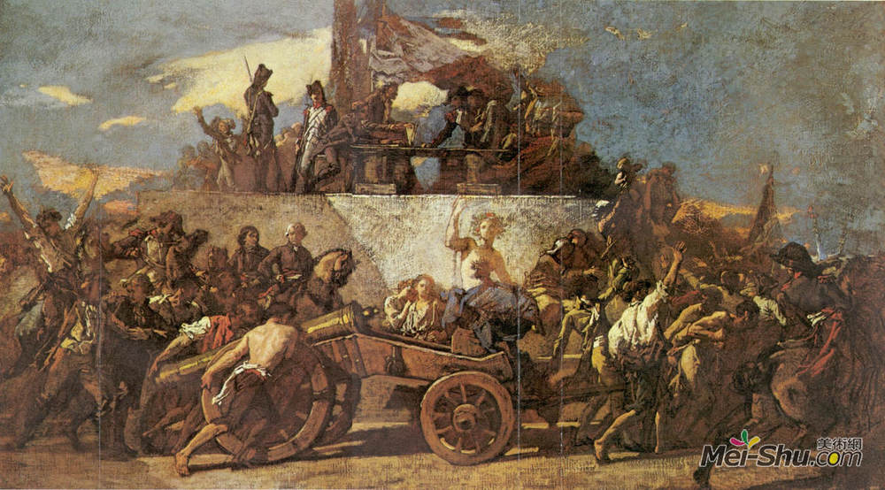托马斯·库图尔(Thomas Couture)高清作品《1792年度志愿者报名情况》
