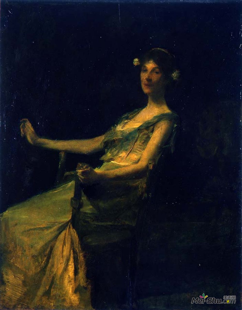 托马斯·杜因(Thomas Dewing)高清作品《蒙特雷》