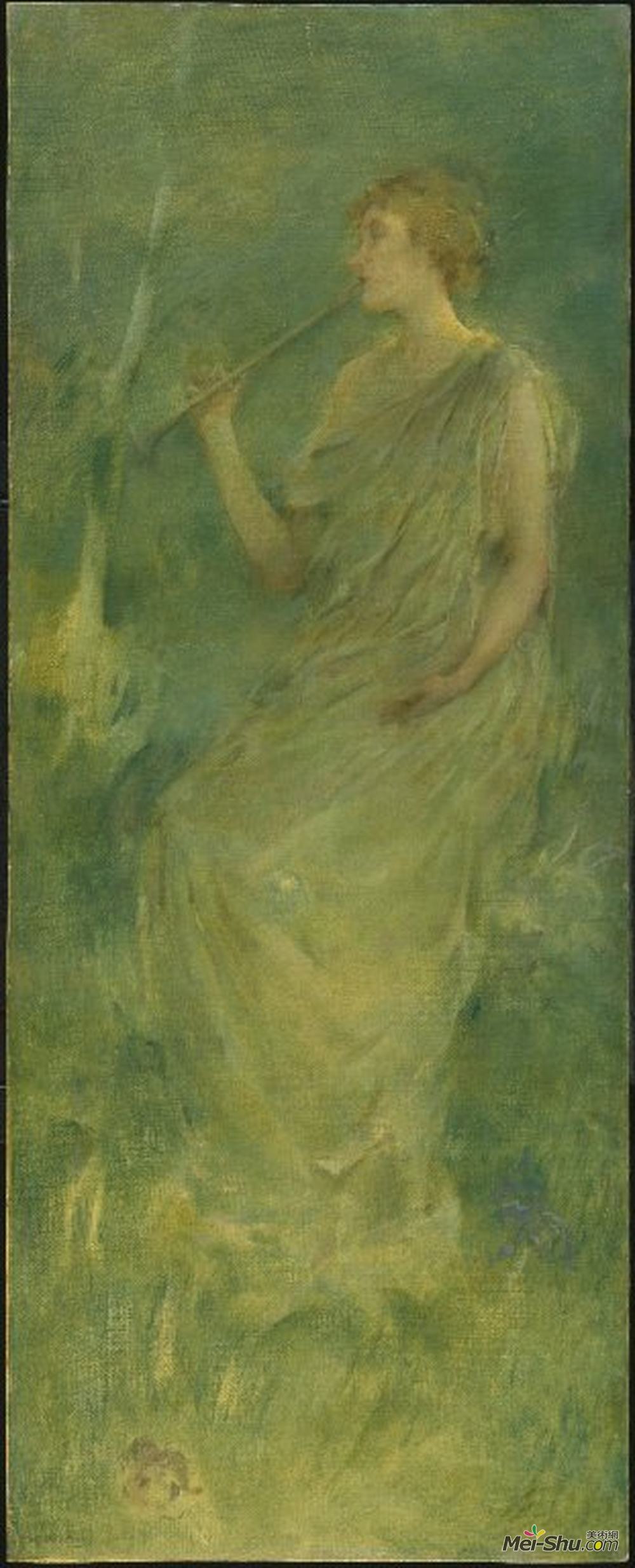 托马斯·杜因(Thomas Dewing)高清作品《音乐》