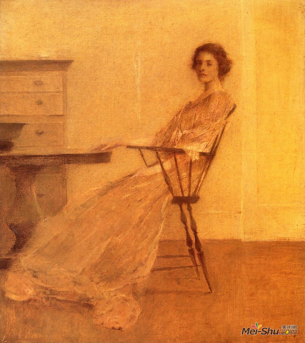托马斯·杜因(Thomas Dewing)高清作品《休憩》