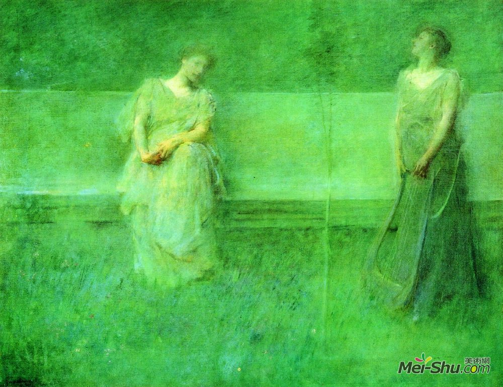 托马斯·杜因(Thomas Dewing)高清作品《歌曲》