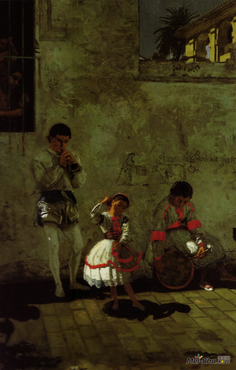托马斯·伊肯斯(Thomas Eakins)高清作品《塞维利亚的街景》