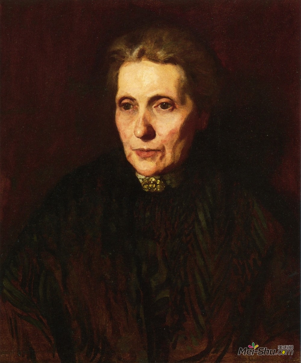 托马斯·伊肯斯(Thomas Eakins)高清作品《女性肖像》