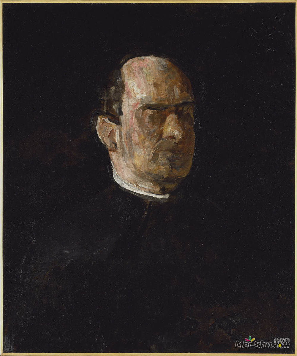 托马斯·伊肯斯(Thomas Eakins)高清作品《Portrait of Dr. Edward Anthony Spitzka》