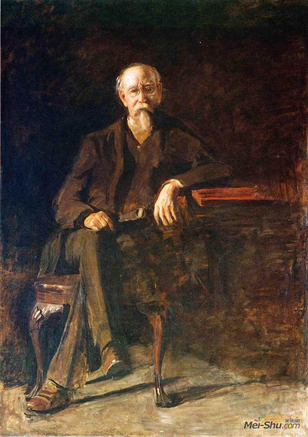 托马斯·伊肯斯(Thomas Eakins)高清作品《威廉汤普森博士的肖像》
