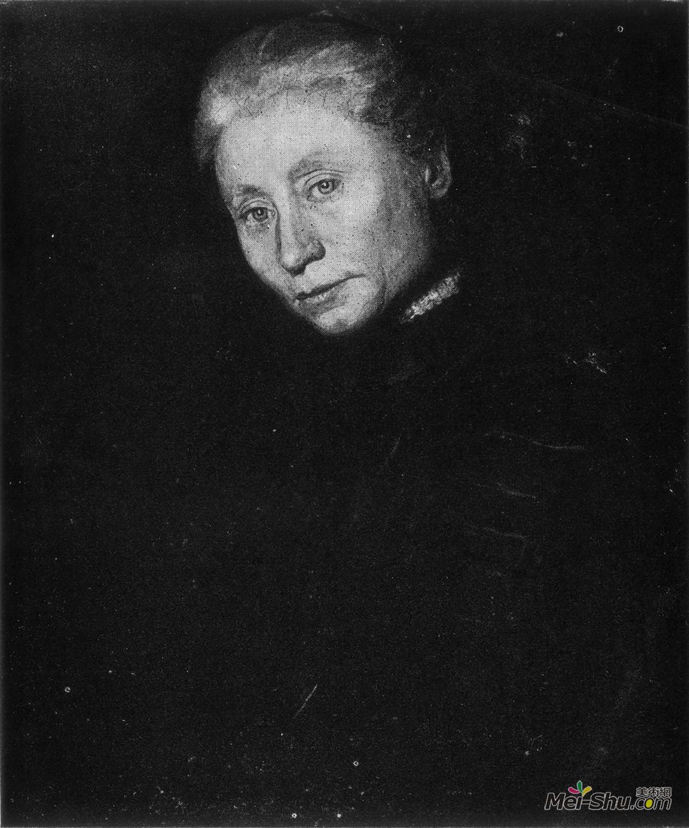 托马斯·伊肯斯(Thomas Eakins)高清作品《Portrait of Elizabeth R. Coffin》