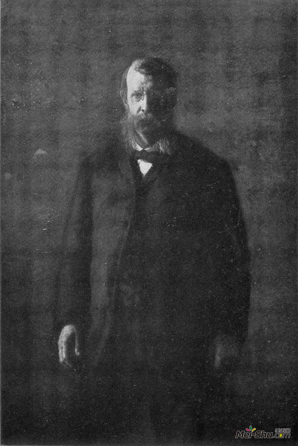 托马斯·伊肯斯(Thomas Eakins)高清作品《Portrait of George F. Barker》