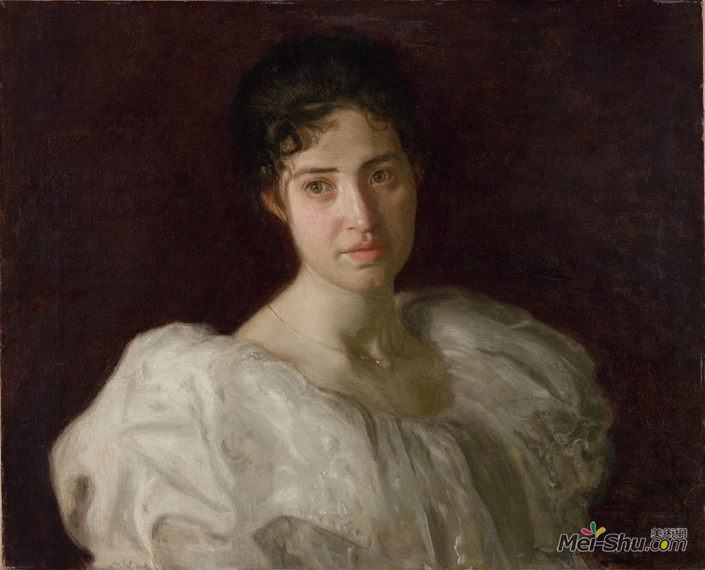 托马斯·伊肯斯(Thomas Eakins)高清作品《露西刘易斯的肖像》