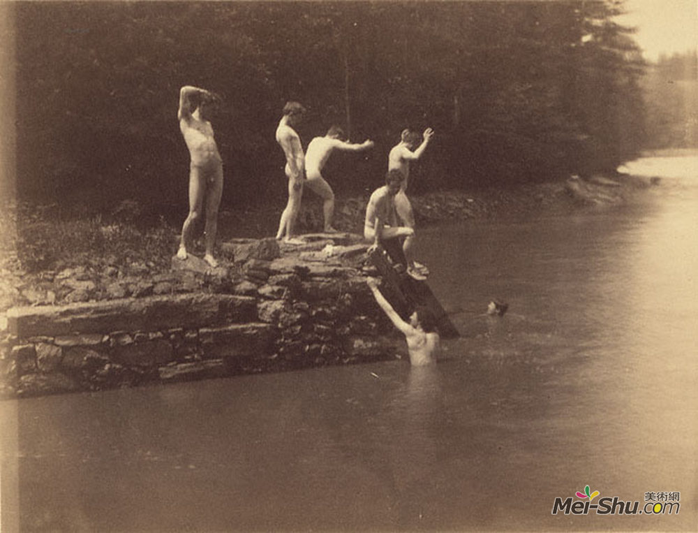 托马斯·伊肯斯(Thomas Eakins)高清作品《浴缸研究》