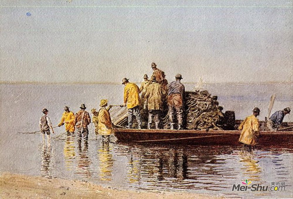 托马斯·伊肯斯(Thomas Eakins)高清作品《上网》