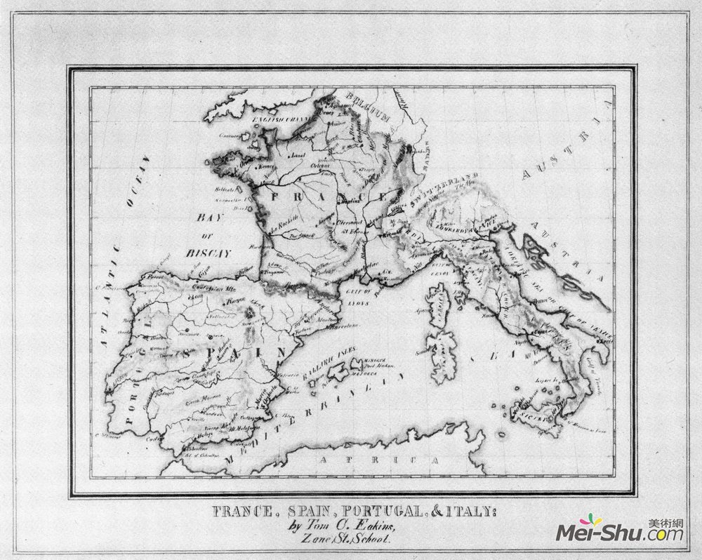 托马斯·伊肯斯(Thomas Eakins)高清作品《地图》