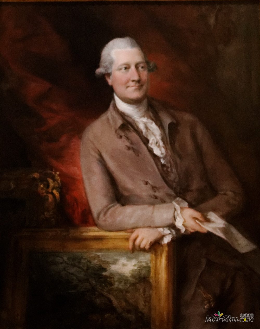托马斯·庚斯博罗(Thomas Gainsborough)高清作品《詹姆斯克里斯蒂的肖像》