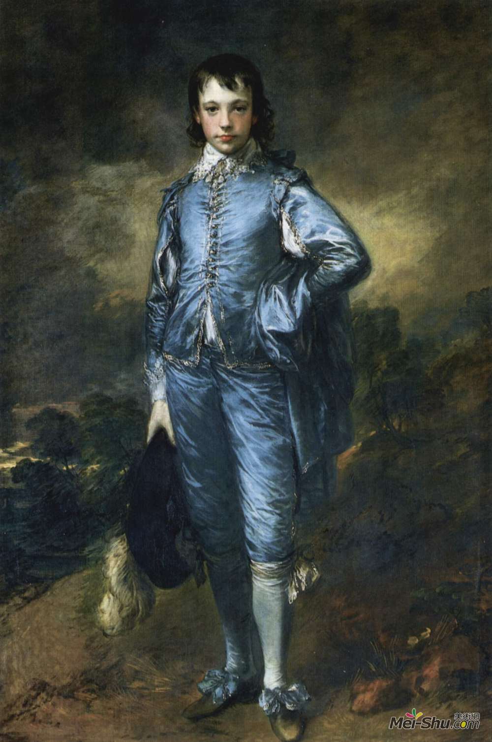 托马斯·庚斯博罗(Thomas Gainsborough)高清作品《The Blue Boy (Portrait of the Jonathan Buttall)》