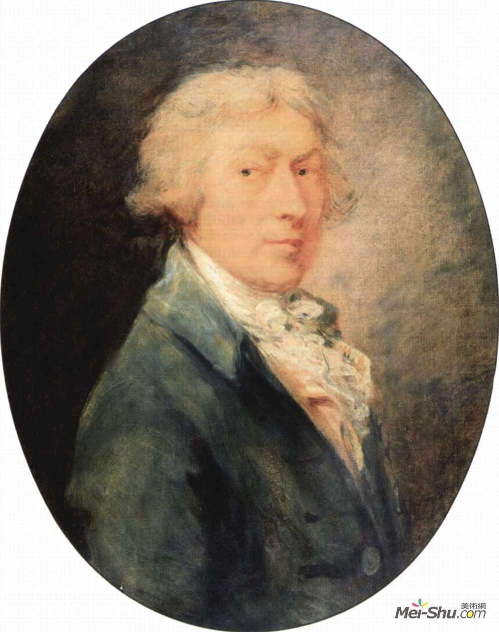 托马斯·庚斯博罗(Thomas Gainsborough)高清作品《自画像》