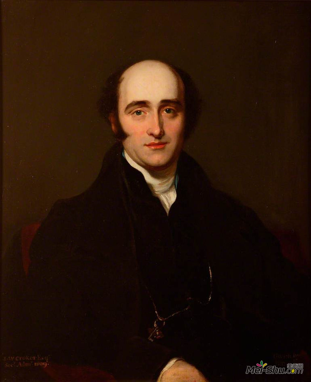 《约翰·威尔逊·克罗科尔》托马斯·劳伦斯(thomas lawrence)高清