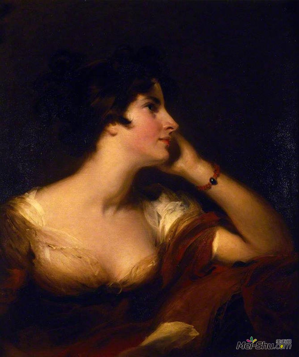 托马斯·劳伦斯(Thomas Lawrence)高清作品《玛丽亚伍德利》