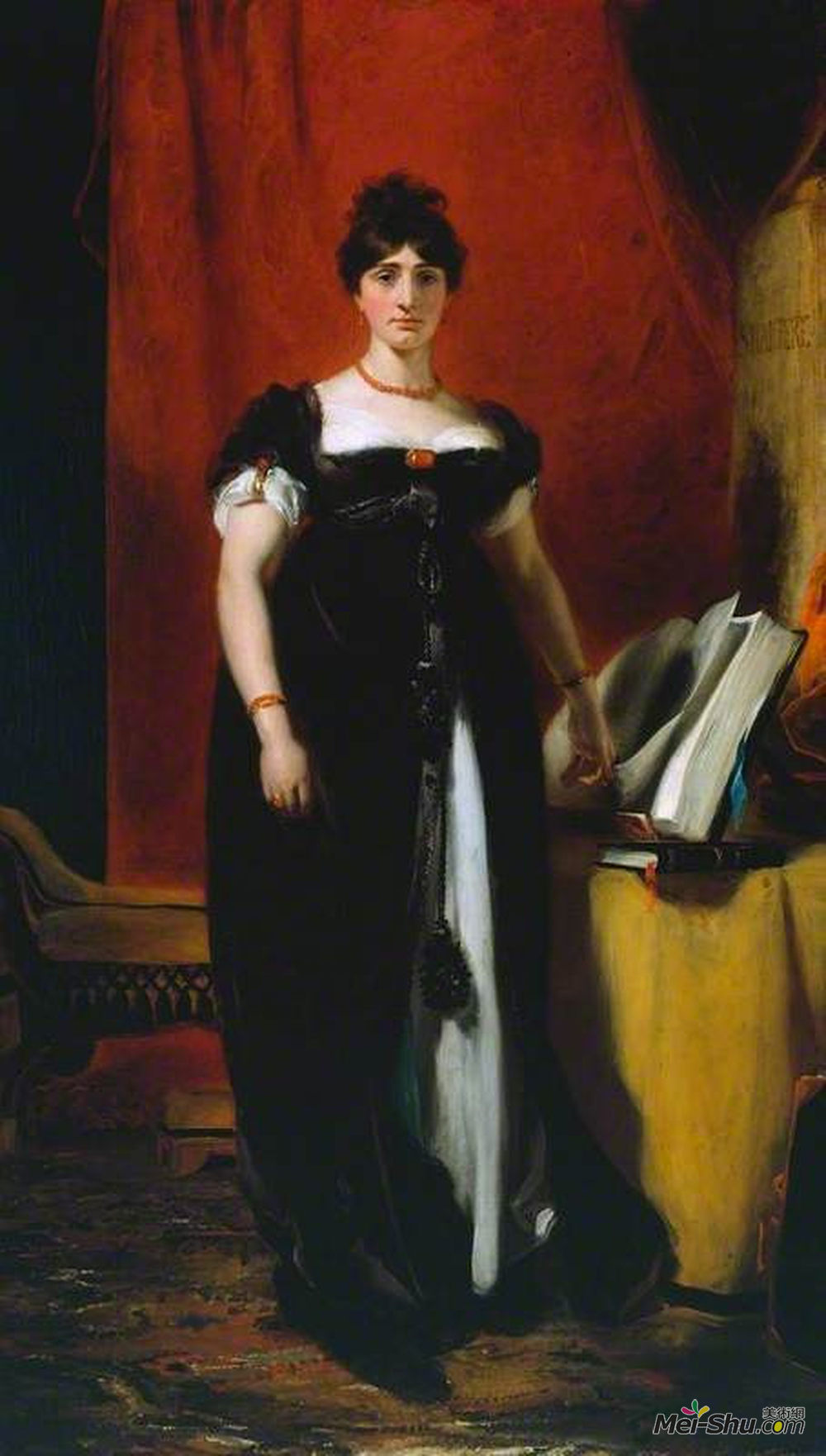 托马斯·劳伦斯(Thomas Lawrence)高清作品《西顿夫人》