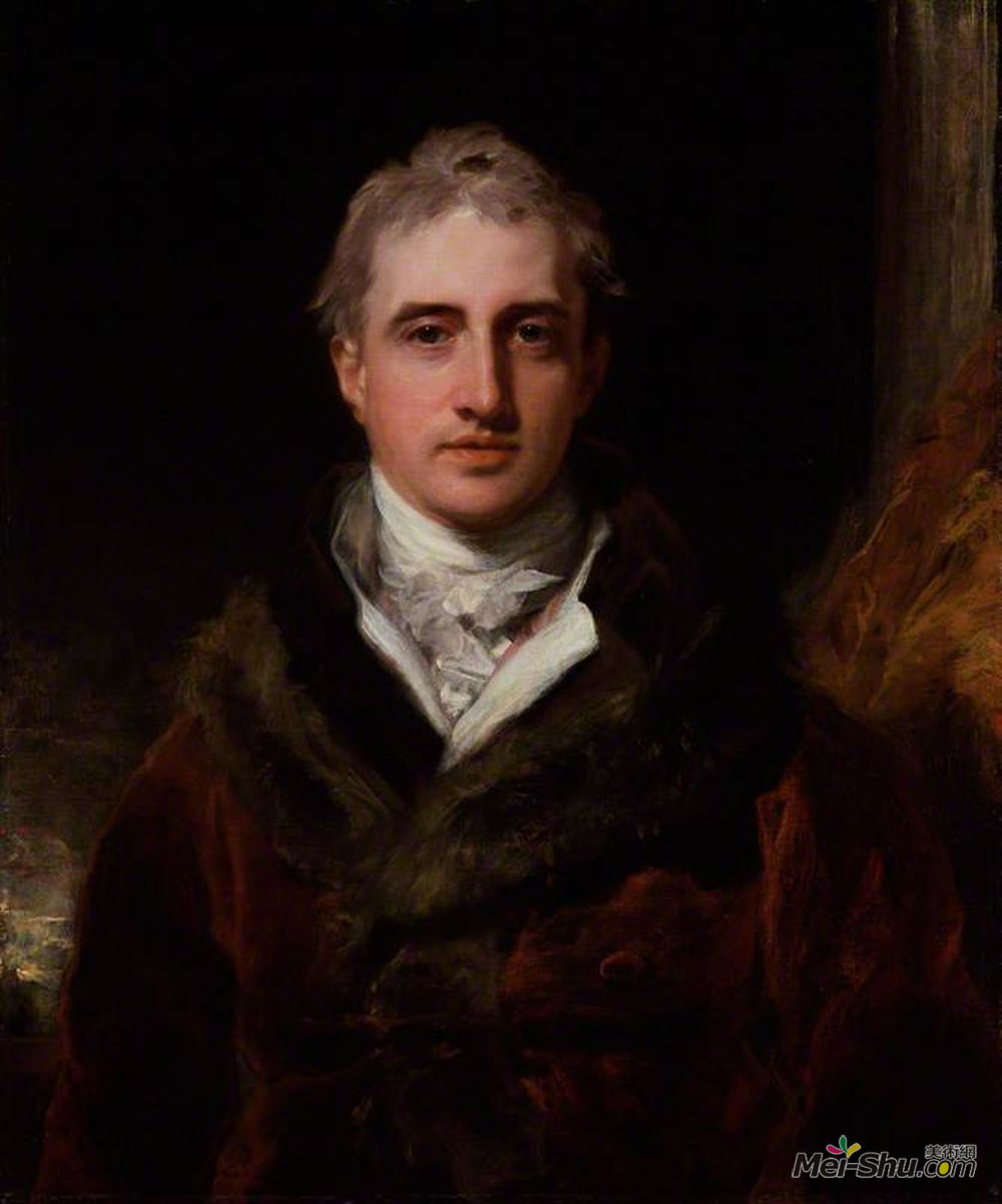 托马斯·劳伦斯(Thomas Lawrence)高清作品《Robert Stewart, 2nd Marquess of Londonderry (Lord Castlereag》