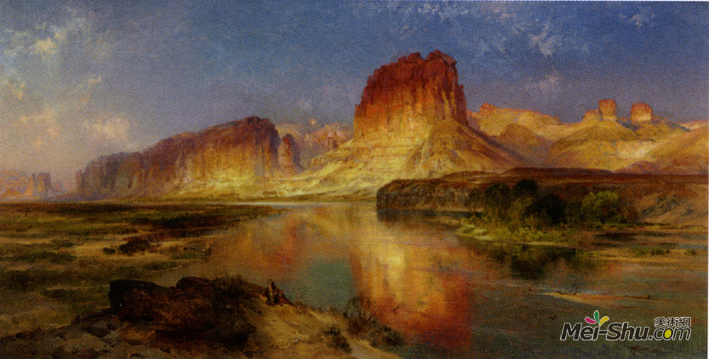 托马斯·莫兰(Thomas Moran)高清作品《怀俄明格林里弗》