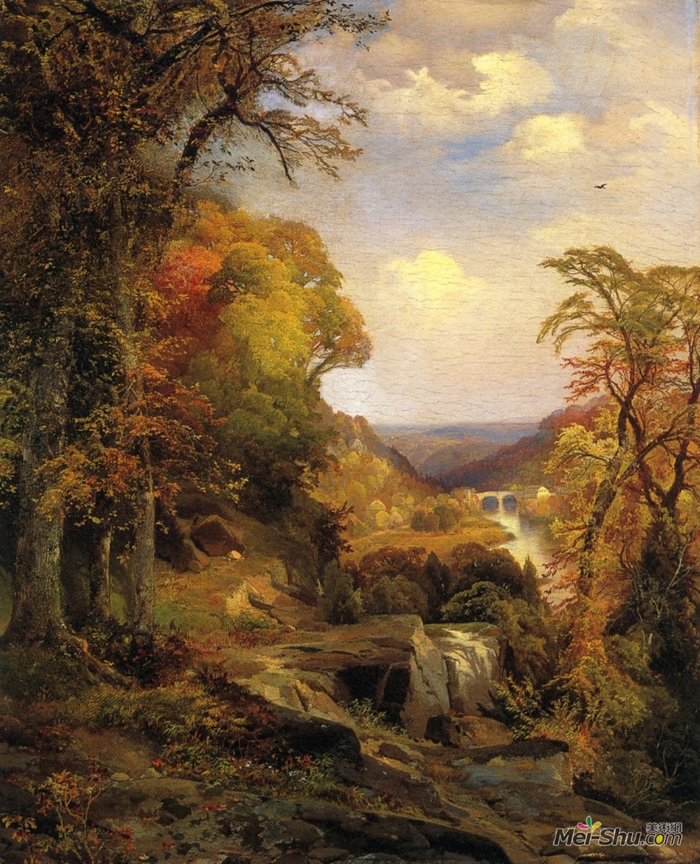 托马斯·莫兰(Thomas Moran)高清作品《栗树山附近的维萨克山》