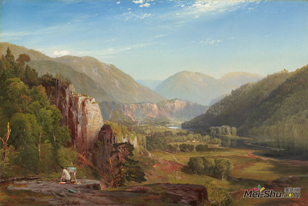 托马斯·莫兰(Thomas Moran)高清作品《晚霞》
