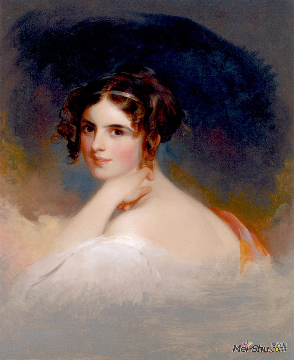 托马斯·苏利(thomas sully)高清作品:frances anne kemble as