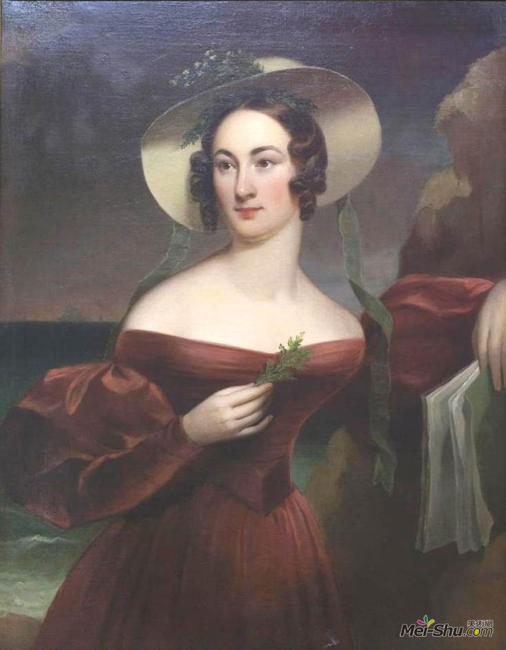 托马斯·苏利(Thomas Sully)高清作品《Portrait Of Hannah Seagraves Reeves》
