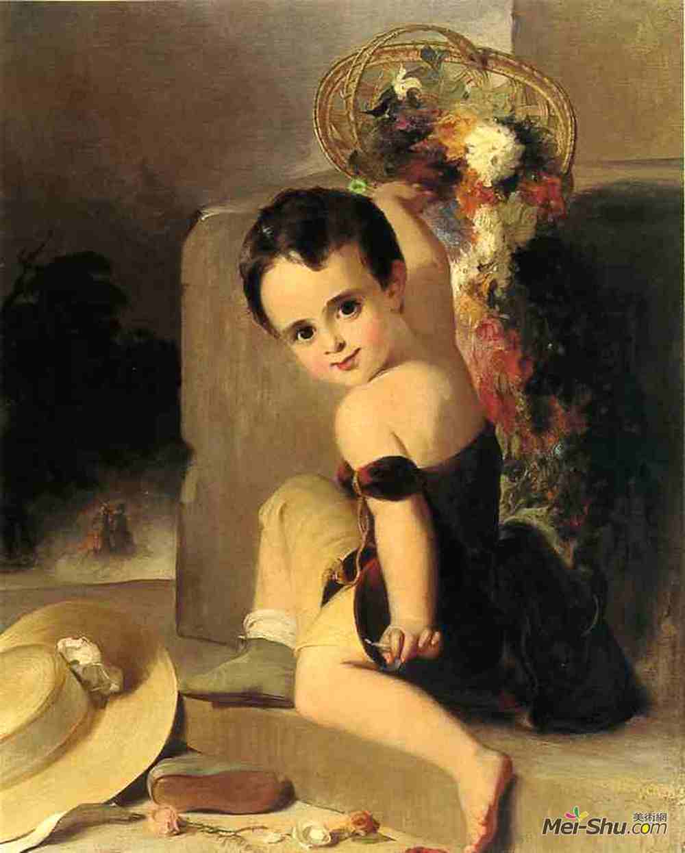 托马斯·苏利(Thomas Sully)高清作品《罗伯特·菲尔丁·斯托克顿》