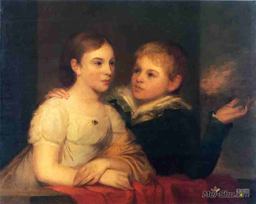 托马斯·苏利(Thomas Sully)高清作品《布林顿儿童》