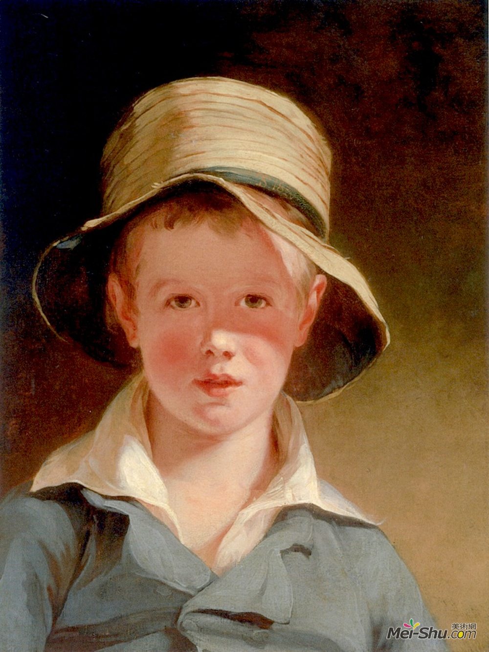 托马斯·苏利(Thomas Sully)高清作品《撕破的帽子》