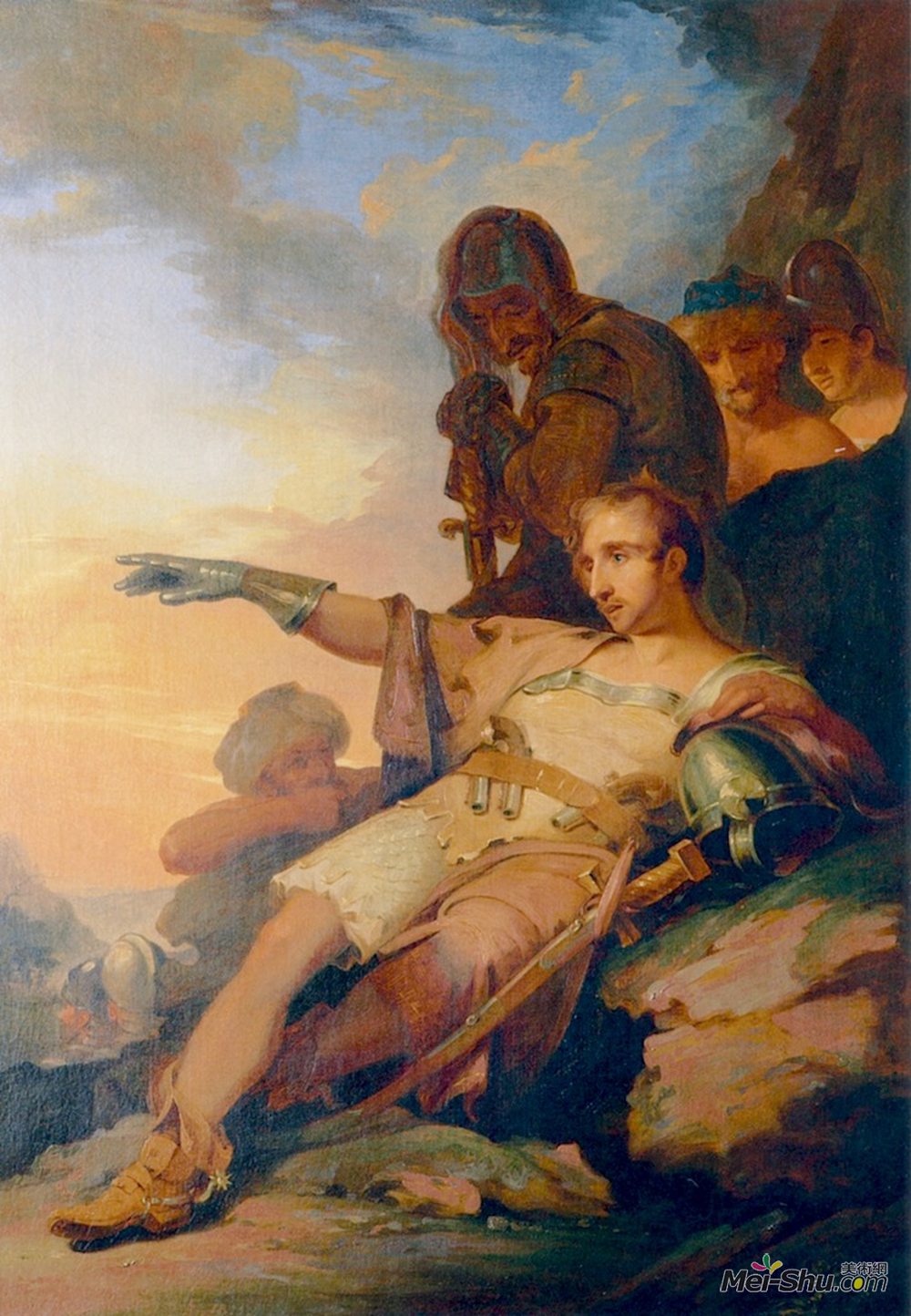 托马斯·苏利(Thomas Sully)高清作品《查尔斯威廉.摩尔的“木”》