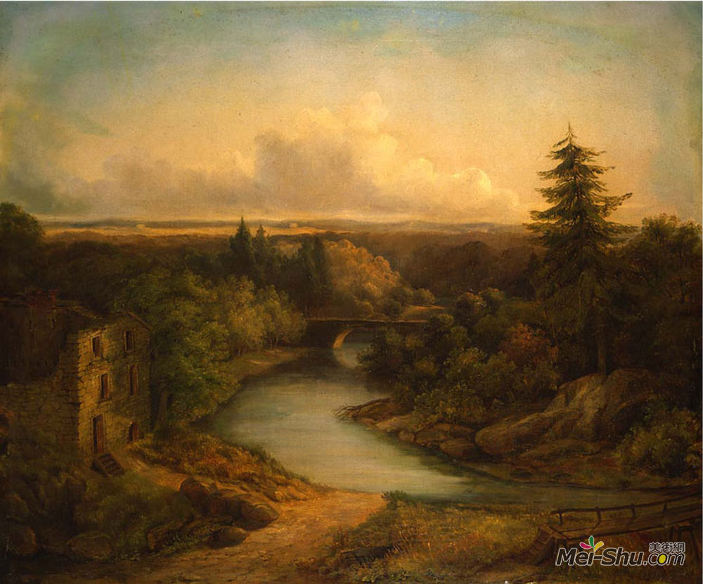 托马斯·苏利(Thomas Sully)高清作品《威萨克翁河》