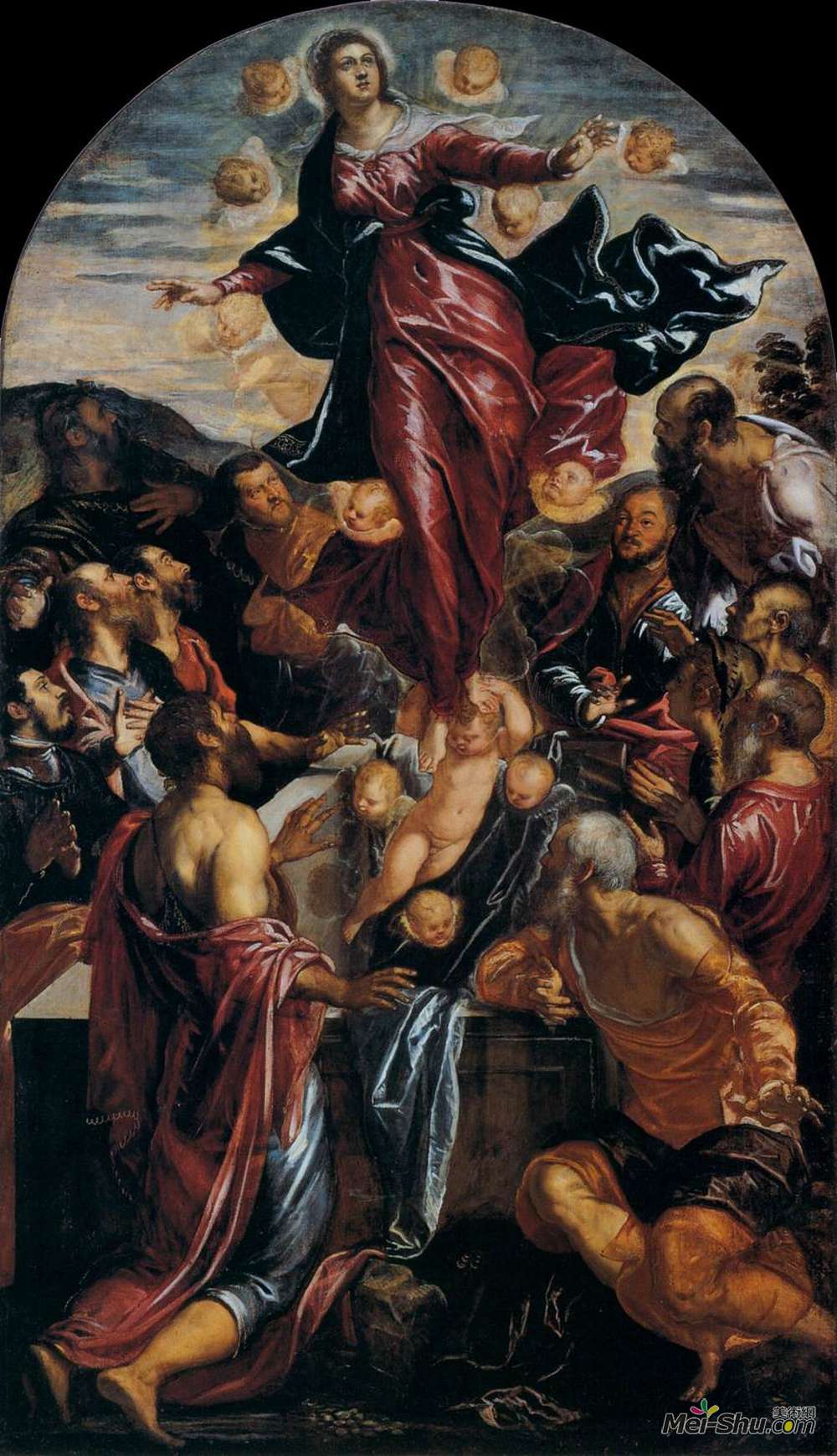 丁托莱托(Tintoretto)高清作品《圣母升天》