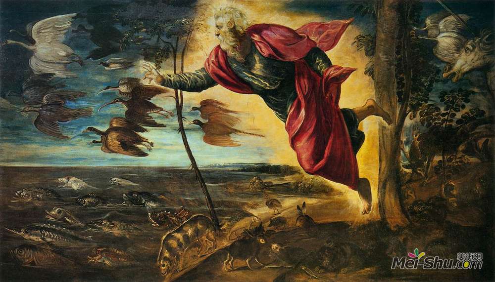 丁托莱托(Tintoretto)高清作品《动物的创造》