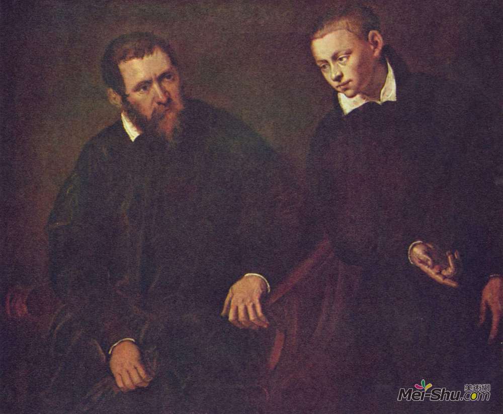 丁托莱托(Tintoretto)高清作品《双人双人像》
