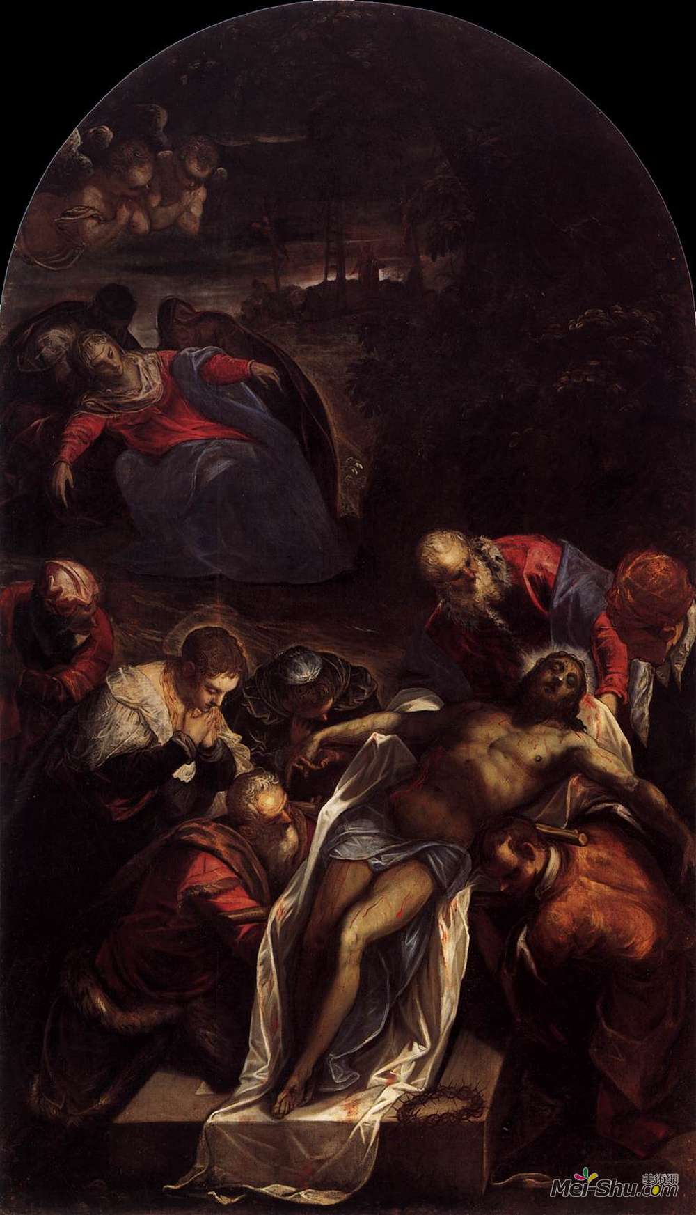 丁托莱托(Tintoretto)高清作品《埋葬》