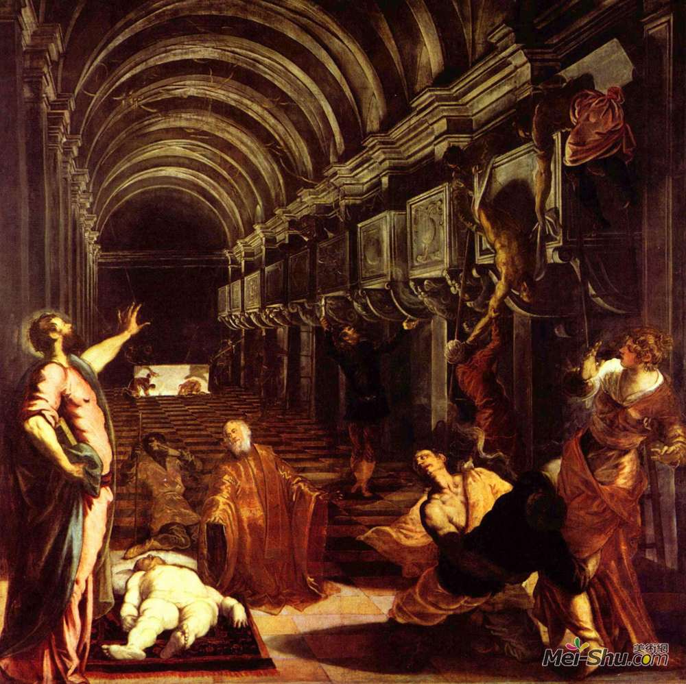 丁托莱托(Tintoretto)高清作品《圣标体的发现》