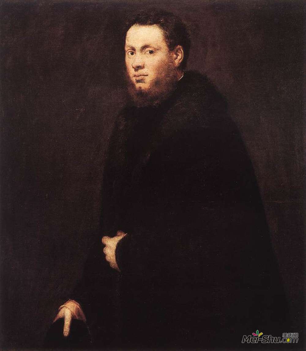 丁托莱托(Tintoretto)高清作品《一位年轻的绅士的画像》